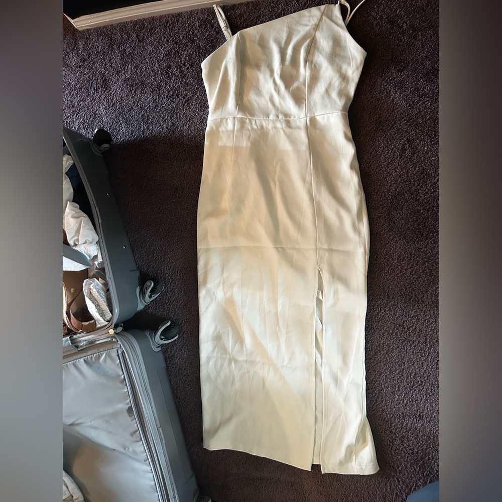 Asymmetrical midi dress . Brand new
